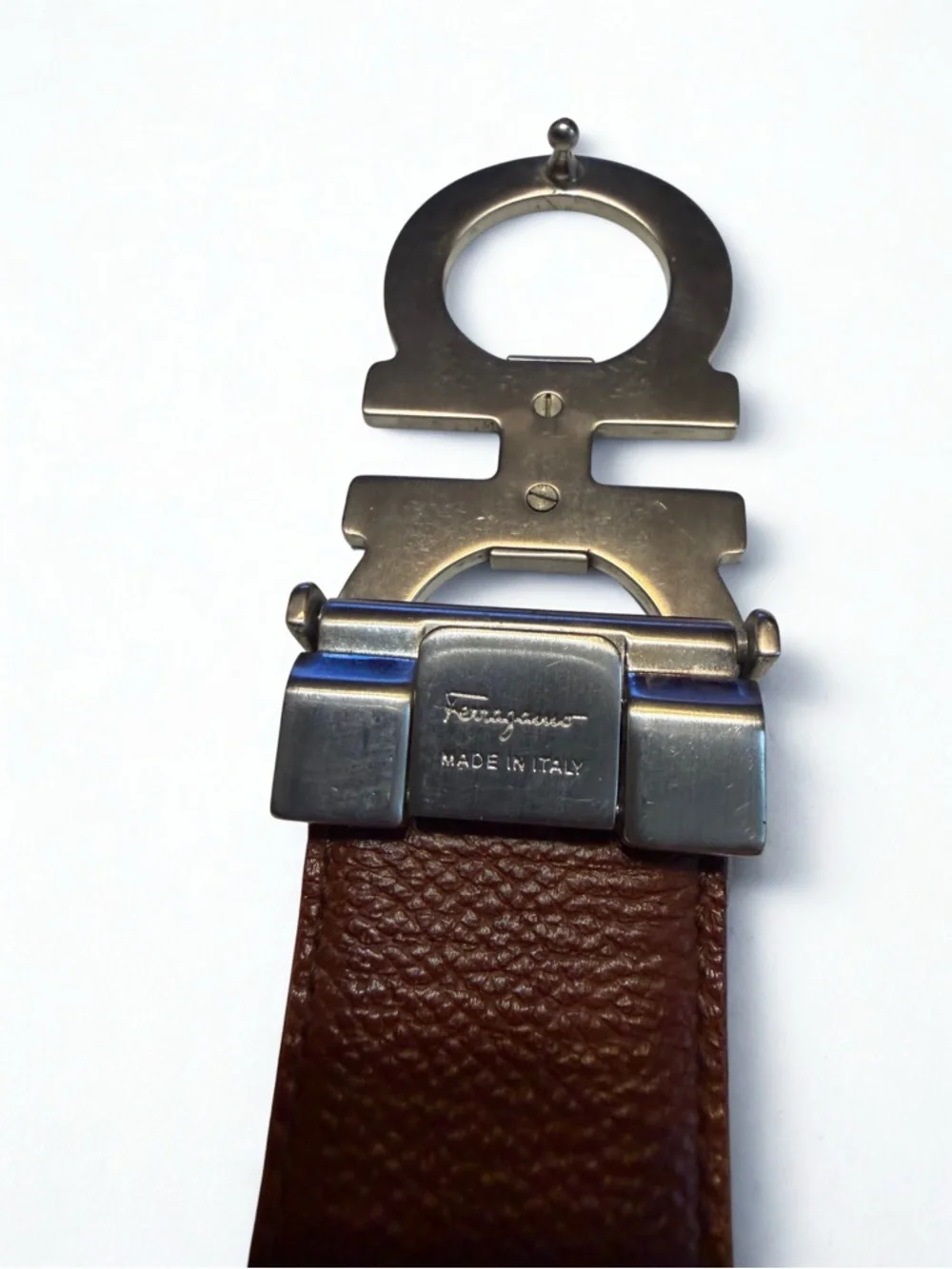 Salvatore Ferragamo Reversible Leather Gancini Belt